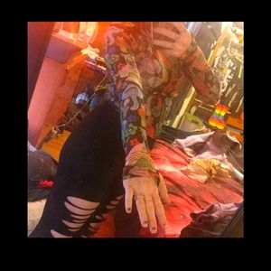 1960's Mushroom Mesh Long Sleeve